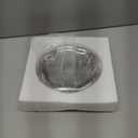 CHENDECOR Silver Tray Decorative Vanity Tray Bathroom Tray Jewelry Dish Ceramic Silver Round Plate Holder Makeup Tray Home Organizers Irregular Storage Plate Bathroom organizer (Round)