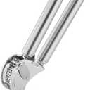 Rsle 12895 Stainless Steel Garlic & Ginger Press with Scraper for Effortless Mincing with Easy Cleanup, 13-inch