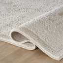 Well Woven Lafayette Crest Ivory Cream Textured Medallion Area Rug Ultra Soft, Size: 2'2" x 7'2" (Rectangular), Color: Beige / Cream