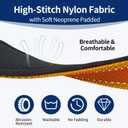 2 x Kazazoo Reflective Dog Collar with Soft Padding Dog Collar for Medium & Small Dogs, No Pull, Heavy Duty, Adjustable Nylon Collar with Quick-Release Buckle, Walking Training-Orange-XS