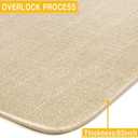 Mloabuc Happy Halloween Door Mat Outdoor Black Witchy Doormat Halloween Welcome Mats for Front Kitchen Mat Outdoor Indoor Heavy Duty Non-Slip Rubber Back, 17 x 30 Inch (1'5" x 2'6" (Rectangular), Spooky)