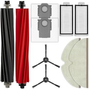(10 Pack) Q5 Pro+ Replacement Parts Accessories Kit for Roborock Q5 Pro Plus, Q5 Pro+, Q8 Max, Q8 Max+ Robot Vacuum, 2 Roller Brush, 2 HEPA Filters, 2 Side Brushes, 2 Dust bags, 2 Mop Pads