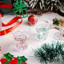 U-QE 10 oz Merry Christmas Party Cups (60 count) - Christmas Decorations Cups - Disposable Clear Plastic Cups for Party Decoration - Party Supply Drinkwear for Beer/Beverage/Snacks