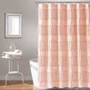 Lush Decor Nova Ruffle Shower Curtain, 72" x 72", White