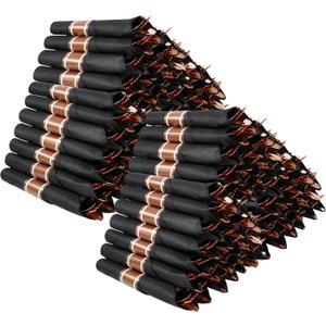 400 PCS Pre Rolled Cutlery Sets, Premium Rose Gold Plastic Flatware Set Wrapped in Black Napkin, Disposable Cutlery Set with 100 Forks, 100 Knives, 100 Spoons, 100 Napkins for Wedding, Party, Dinner