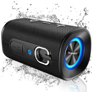 Bluetooth 5.4 Speaker, 2026 Wireless Bluetooth Speaker with 20W Stereo Deep Bass, HD Call, Colorful RGB Lights, TF-Card USB, TWS Pairing, IP-X7 Waterproof for Travel Party Home Beach Indoor Outdoor