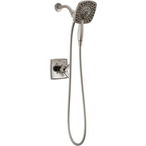 Delta Ashlyn 17 Series Brushed Nickel Dual-Function Shower Faucet Set with In2ition 2-in-1 Dual Shower Head with HandHeld Spray Combo, Valve Trim Kit, Stainless T17264-SS-I (Valve Not Included)