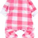 SCENEREAL Dog Pajamas for Large Sized Dogs Female - Soft, Warm Puppy Sweater Clothes, Holiday Onesie Outfits for Doggie Fall Winter Thanksgiving Christmas - Dog Jammies Pjs Indoor Outdoor, Pink