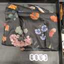 Black Floral Shower Curtain, Boho Flower Leaves Vintage Rustic Farmhouse Shower Curtain for Bathroom Waterproof Polyester Fabric with 12 Hooks, 72 x 72 Inches