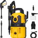 PUREPLUS Electric Pressure Washer, Max 2000 PSI 1.8 GPM Car Power Washer with Foam Cannon, Adjustable Nozzle, 16.5 FT Power Cord, 20 FT Hose, Spray Gun, for Cars, Fences, Driveway, Patios, Gardens