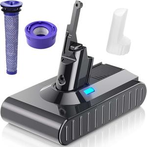 Bonacell 【Upgraded 7000mAh】 21.6V 7.0Ah Replacement for Dyson V8 Battery Li-ion Compatible with V8 215681 967834-05 SV10 Absolute/Animal/Fluffy/Cord-Free Handheld Vacuum