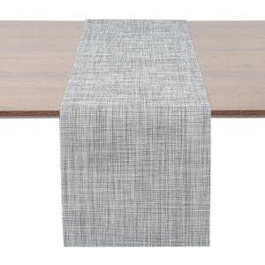 Myir JUN Table Runner, Vinyl Table Runner Indoor Arbitrarily Cropped Runner for Table Heatproof for Home Party (B-Gray, 12 x 94 inch)
