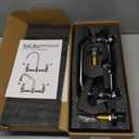 Wall Mount Kitchen Faucet 8" Center Commercial Sink Faucet with 8" Swivel Spout Dual Handles Brass Utility Sink Faucet for Laundry Room Restaurant Polish Chrome