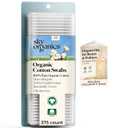 Sky Organics - Organic Cotton Swabs, Ultra Soft Tips - Strong & Durable - Hypoallergenic - Chlorine Free - Sustainable - Natural, Vegan & Cruelty Free - Skin Care & Self Care w ebook (375 Count (Pack of 1))