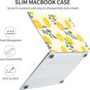 Seorsok Compatible with MacBook Air 13 Inch Case2022 2021 2020 2019 2018 Release A1932 A2179 M1 A2337 Touch ID,Cute Plastic Hard Shell Case with Keyboard Cover,Lemon