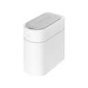 TOWNEW T3 Slim Automatic Infrared Motion Sensor Trash Can with Lid, Self Sealing & Changing, 3.4-Gal Waterproof, White, Touchless Trash Cans with Lids