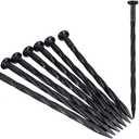 Plastic Landscape Anchoring Spikes 50 Pcs 8 Inch Nylon Spiral Landscape Spikes for Yard, Garden Lawn, Weed Barriers, Artificial Turf, Tent
