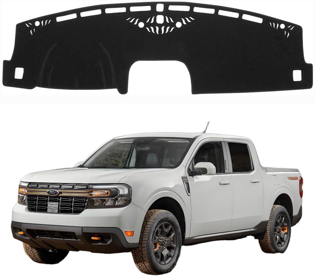 Dashboard Cover Mat for F-ord Maverick 2022 2023 2024 Accessories Dash Cover Dash Mat Sunshade Glare UV Rays Protector