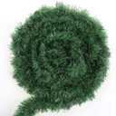 50 Feet Green Tinsel Artificial Pine Decorative Greenery Tinsel Stems Non-Lit Soft Twist Garland 12 Inch x 2Inch for Holiday Season Outdoor Indoor Party Decorations