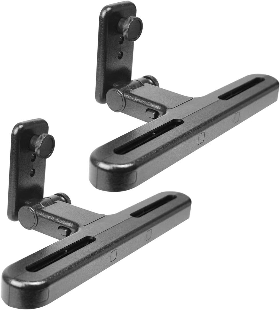 Car Headrest Mount Holders for Dual Screen Portable DVD Player, Twin Car DVD Player Headrest Mounts for WONNIE/Sylvania/NAVISKAUTO Portable DVD Player, 2 Sets Seat Headrest Brackets