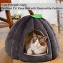 Cat Beds for Indoor Cats,Pumpkin Cat House,Cute Pumpkin Shape Cat Cave Bed