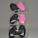 Silicone Key Fob Cover for Hyundai 2024-2026 Tucson Elantra Santa Fe Kona Sonata IONIQ,4/5/7 Button Remote Key Protector with Key Ring & Keychain,2 Pack,Black(Red+Pink Button)