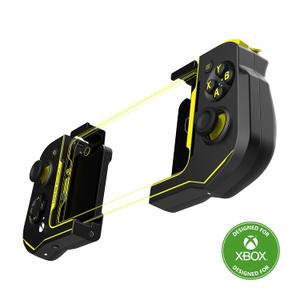Turtle Beach Atom Mobile Game Controller with Bluetooth for Cloud Gaming on Xbox Game Pass with Android Mobile Devices - Compact Shape & Console Style Controls  Black/Yellow