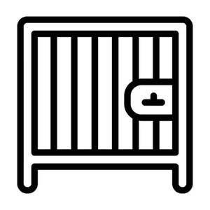 Dog Crate, Black, 22"x 35" in