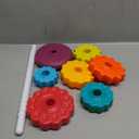 Spinning Stacking Toys - Rainbow Tower, Kids Stackable Spinning Toy, Educational Toy for Toddlers 1-3, Strong ABS Plastic, Color & Shape Recognition, Builds Sensory & Motor Skills