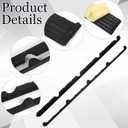 Pushglossy 20 Pcs 9in Outside Inside Foam Closure Strips for Metal Roofing Panels, 3ft Long Classic Rib Profile Metal Roof Closure Strips for R Panels, 10 Outer & 10 Inner(with Adhesive)
