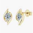 1 Carat Diamond Gold Stud Earrings