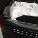 Mind Reader Slim Laundry Hamper with Lid, 60L Tall Clothes Basket, Narrow Tapered Design for Bathrooms, Closets and Laundry Rooms, Plastic, 2 Pack, Ivory (17.65"L x 13.75"W x 24.15"H)