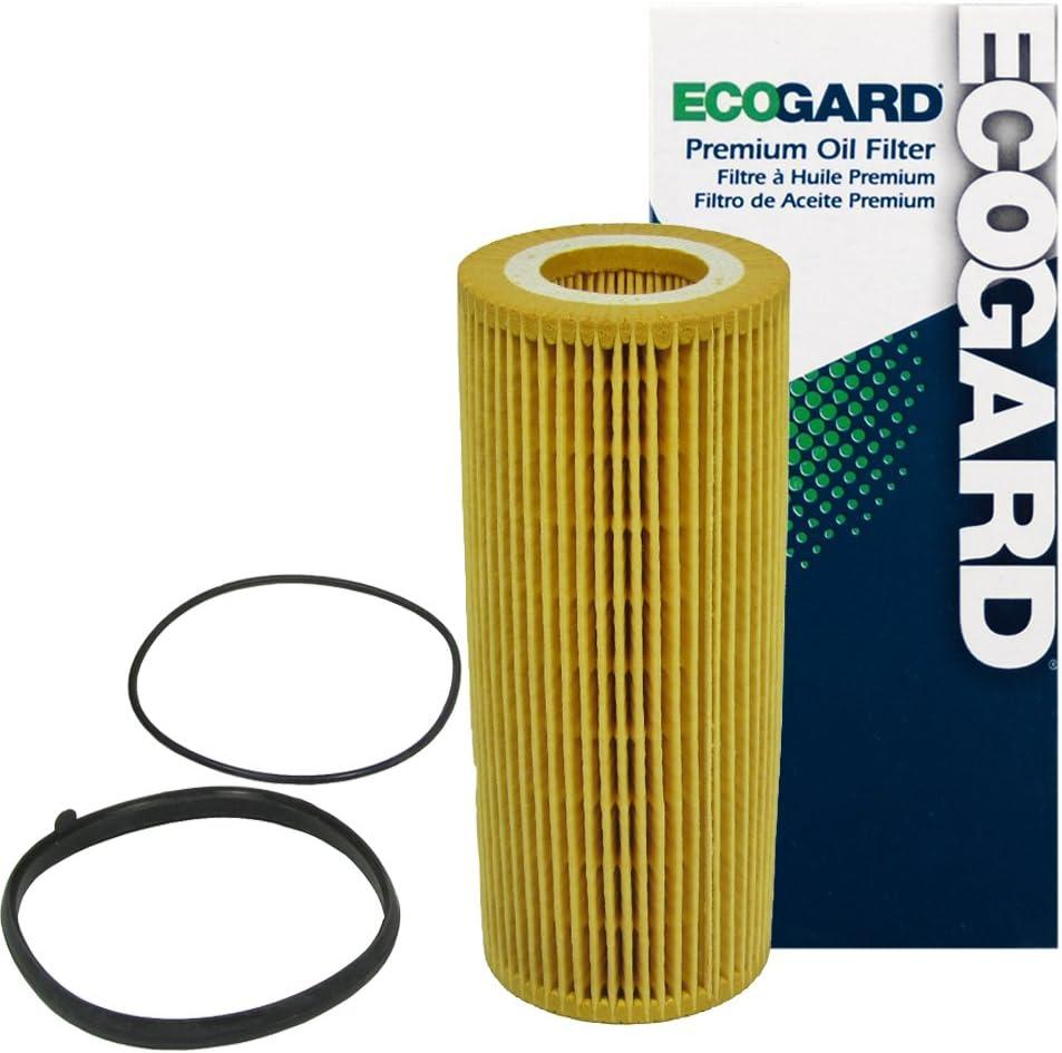 ECOGARD X5598 Premium Cartridge Engine Oil Filter for Conventional Oil Fits Audi A6 Quattro 3.0L 2009-2015, Q7 3.0L 2011-2015, Q5 3.2L 2009-2012, A6 Quattro 3.2L 2005-2008, Q5 3.0L 2013-2017