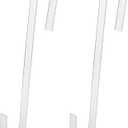 Non Scratch 100% Clear 12in Wreath Hanger 2Pk. Slim Christmas Wreaths Holders for Hanging Fall Halloween Decorations Over Front or Garage Door. Best Long Hooks for Indoor or Outdoor Home Decor