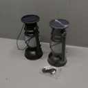 KOOPER Solar Lantern Outdoor Lights, Vintage Flickering Flame Solar Lanterns Lights Outdoor Waterproof, Hanging Outdoor Solar Lanterns Lights, Rechargeable Lantern for Yard Garden Table Decor 2 Pack