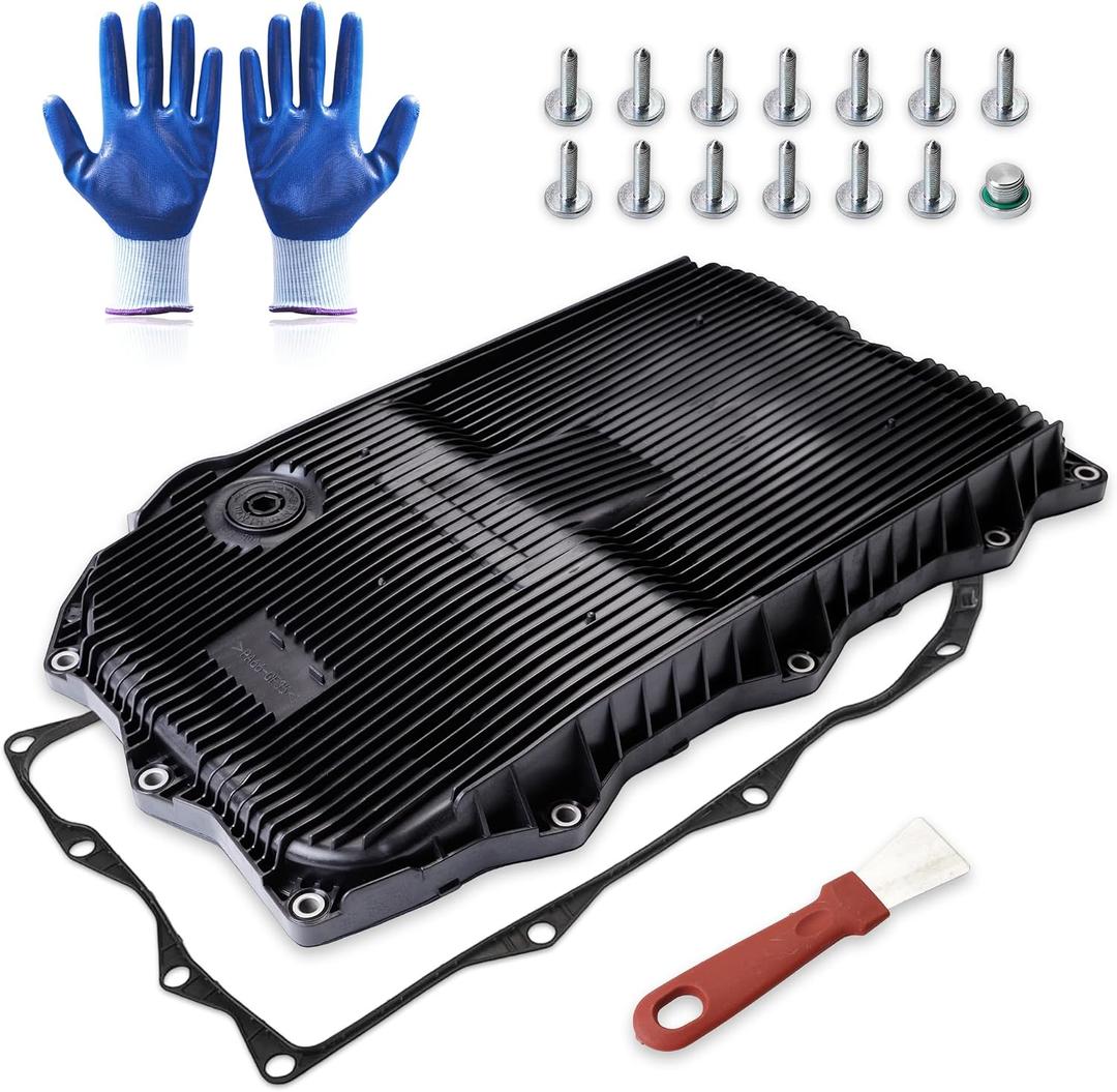 Oil Pan w/Drain Plug, Transmission Oil Pan for Ram 1500 2013-2021 | for Ram 2500 3500 2019-2021, for Ram 1500 Classic 2019-2021, for Jeep Grand Cherokee 2014-2021, 265-850, 265850, 68225344AA