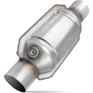 3" Universal Catalytic Converter 3 Inch Inlet/OutletHigh Flow Catalytic Converter with Heat Shield and O2 Port