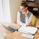 Ospelelf Desk Calendar 2026-2027 Wall Monthly Planner 12"x17" Leather Pad with Protective Cover 18 Months January 2026 - June 2027 Black