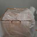 Set of 3 Nested Wire Basket Trays for Storage and Organizing (Rose Gold)