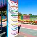 ESPETS 17 Inch 6 Pieces Colorful Safety Handles Metal for Playground Accessories- Swing Set Attachment Grab Handles, Playset Hand Grips, Indoor Monkey Bars for Jungle Gym, Playhouse, Climbing Frame