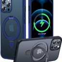 CASEKOO Designed for iPhone 12 Pro Max Case with Magnetic Invisible Stand [Military Drop Protection] [Compatible with MagSafe] Shockproof Slim Translucent Matte Cases 6.7 Inch 2020, Blue (for 12 Pro Max Case 6.7", Blue)