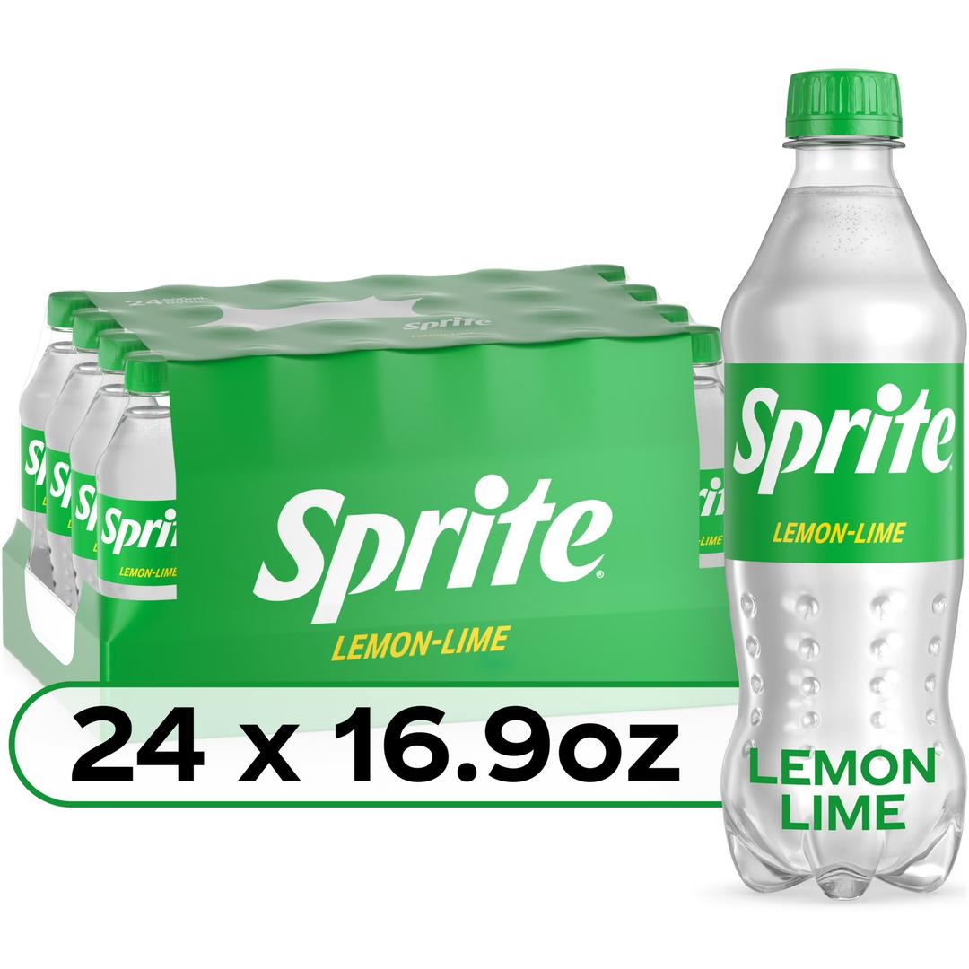 Sprite Lemon Lime Soda Soft Drinks, 16.9 fl oz, 24 Pack, Aug 25 25
