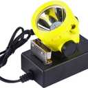 Super Bright Rechargeable LED Mining Headlamp, 1 Main + 6 LED Miner Cap Lamp, Explosion-Proof Waterproof Hard Hat Light, Underground Coal Mine Headlight for Outdoor Work, Hunting, Fishing, Camping (BK2000Y)