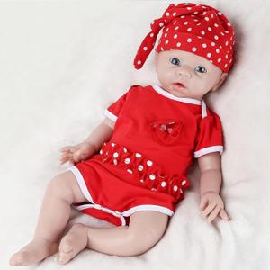 IVITA 16 inch Silicone Baby Dolls Girl Weighted 4.35 lb,[NOT Vinyl],Silicone Full Body Reborn Realistic Lifelike Real Life Newborn Soft Babies with Complete Accessories & Gift Box for Kids Age 3+