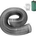 764-05082 Bagger Flex Hose 47" Length (Maximum Elongation) by 8" Wide Replacement MTD CUB RZT CADET Riding Mower Leaf Vac Hose Bagger 36" 42" 46" 50" 54" Rear Fast Double Bagger Kit 76405082