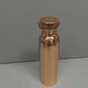 Handcrafted 100% Ayurvedic Pure Copper Water Bottle with Lid for Drinking 34oz Durable Leakproof, BPA-Free Copper Water Flask with Hammered Finish & Travel Friendly Design for Gym Office Home Travel