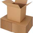 ZBEIVAN Shipping Boxes Mailers 10x10x10 inches Corrugated Cardboard Small Packing Kraft Moving Mailing Box, Pack of 15