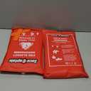 SecuCaptain Emergency Fire Blanket for Home and Kitchen - 2 Pack 40"x40" Flame Suppression Fiberglass Fire Blankets for House Camping Car Office Warehouse Emergency Survival Safety