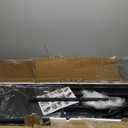 Bakers Rack with Power Outlet, Free Standing Kitchen Storage Shelf Rack, 3 Tier Kitchen Microwave Cart,3 Tier Heavy Duty black Metal Rolling Cart with Lockable Wheels(Black, 15.75x31.5x47)