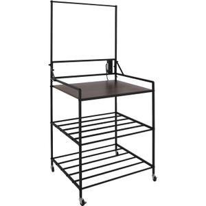 Rolling 3D Printing Stand Filaments Storage Filament Spools Holder Racks Cart with Wheels for Garage Office Workshop